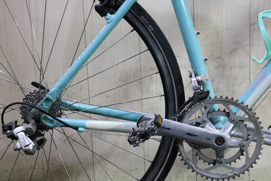 ビアンキ ROMA II 700C アルミ 24速 500mm クロス 水色