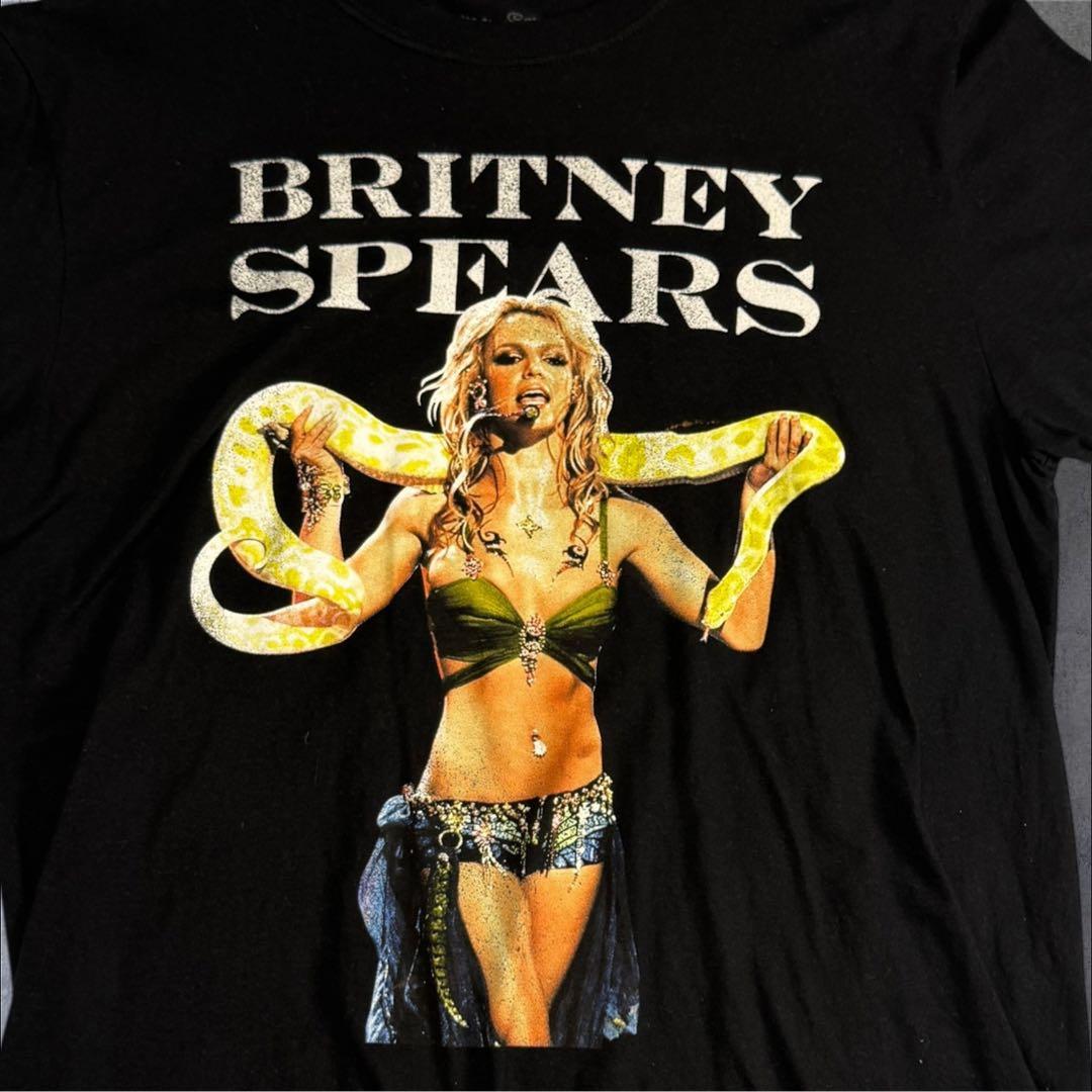ブリトニー・スピアーズ 2021リイシュービジュアルTシャツ ブラック