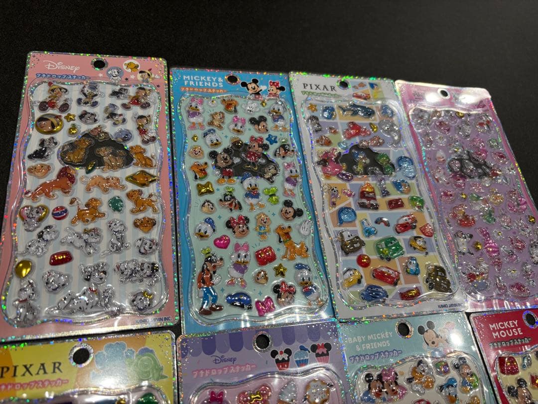 [正規品]ディズニー プチドロップステッカー 新作 レア 8セット