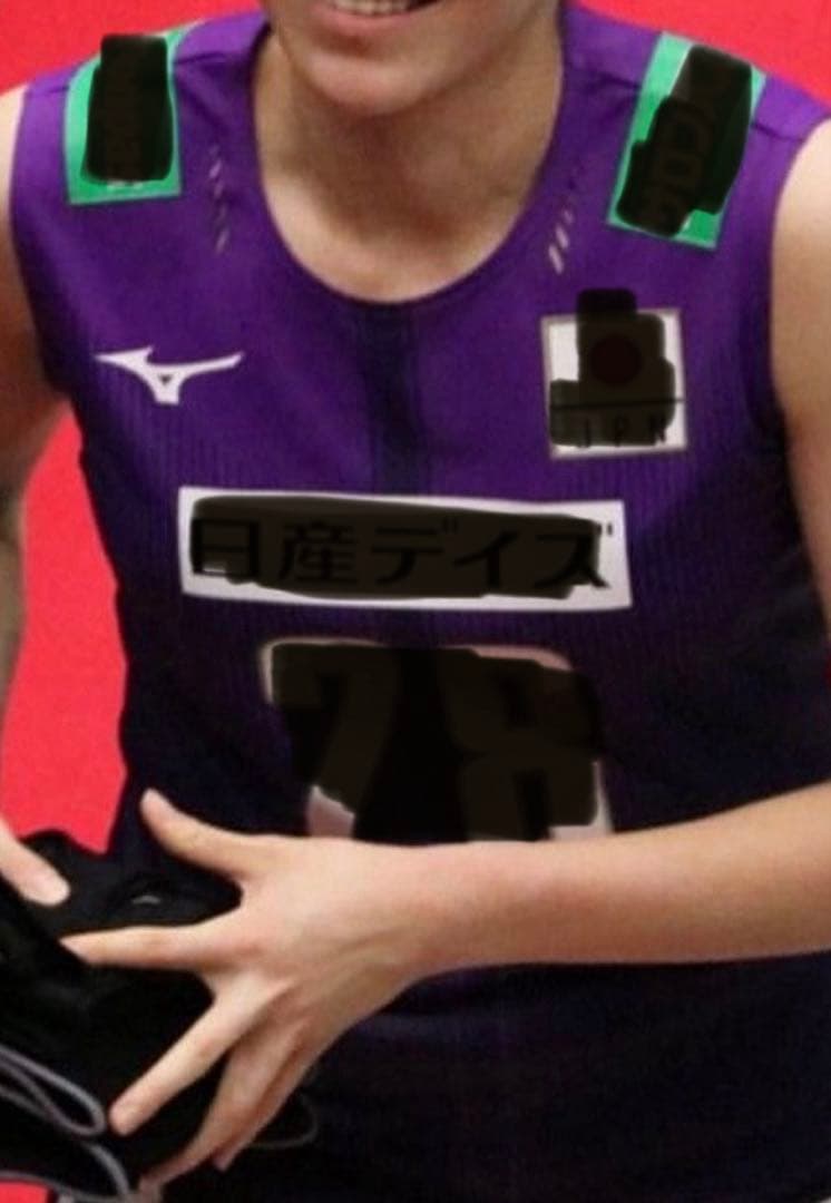 全日本女子モデルバレーボール ユニフォーム Lサイズ バイオレット