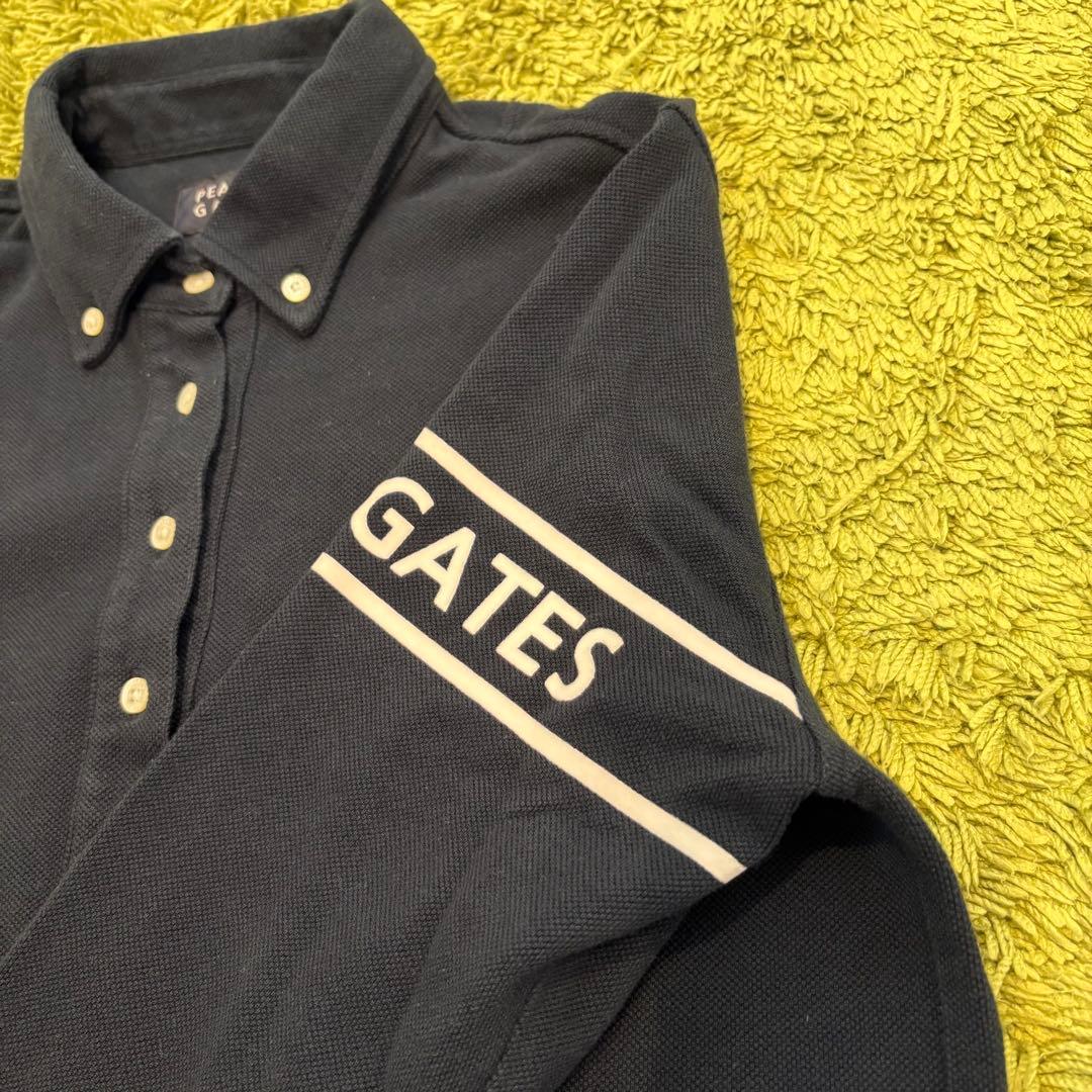 パーリーゲイツ PEARLYGATES 長袖ポロシャツ ネイビー サイズ2（L）