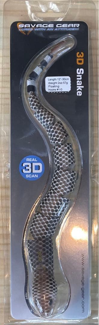 希少！サベージギア 3Dスネーク300 12インチ 2oz ラトルスネーク