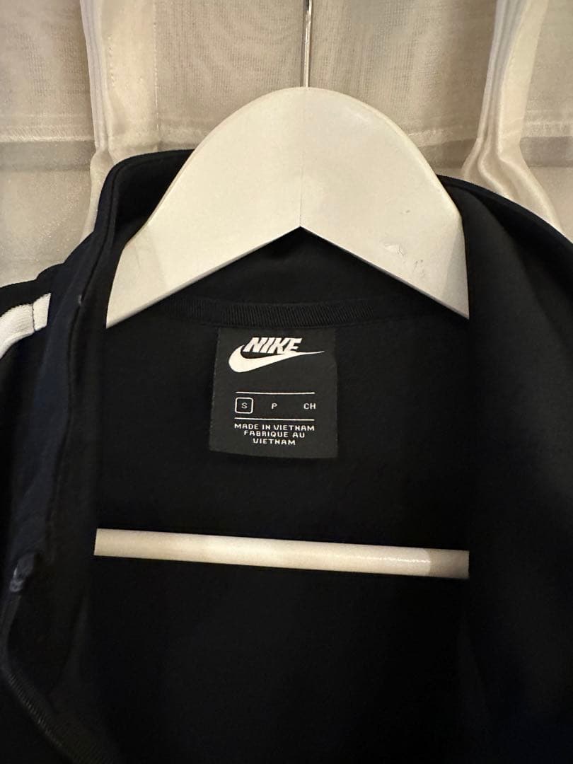Nike ジャージジャケット S 黒 ストライプ