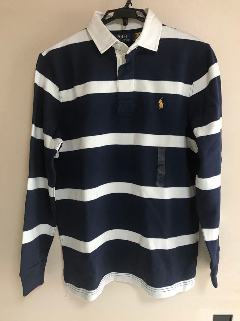 Polo Ralph Lauren ⭐️新品ラガーシャツ⭐️ネイビー/ホワイト⭐️