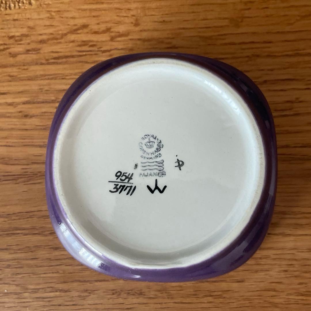 ロイヤルコペンハーゲン　バッカ　BACA　小皿　スクウェアプレート　2