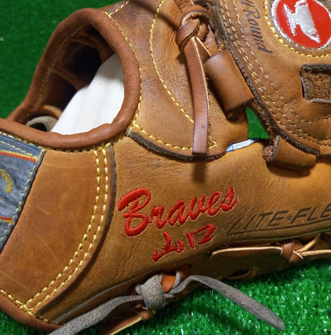 美津濃ワールドウィン硬式グローブ阪急ブレーブス山口高志投手刺繍入り、赤カップ