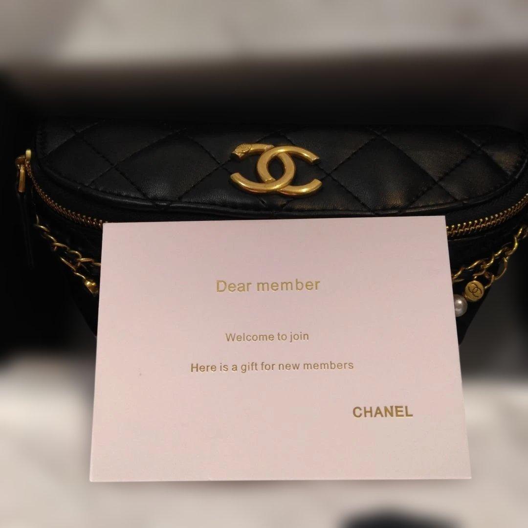 CHANEL メイクアップポーチ キルティング