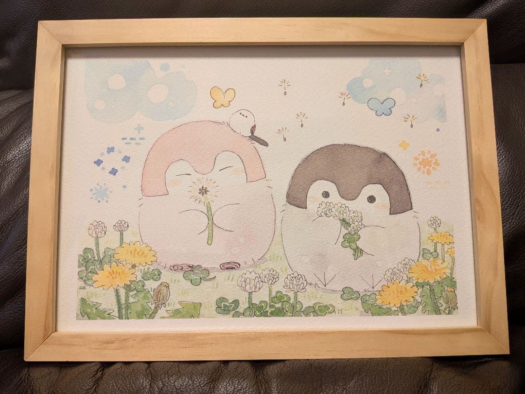 コウペンちゃん　原画展　2019年　複製原画　「春とコウペンちゃん」