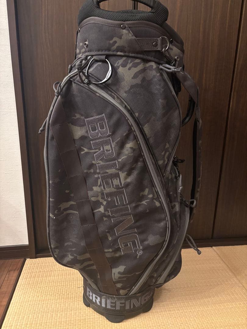廃盤　ブリーフィング　マルチカムブラック 迷彩 キャディバッグ　15分割