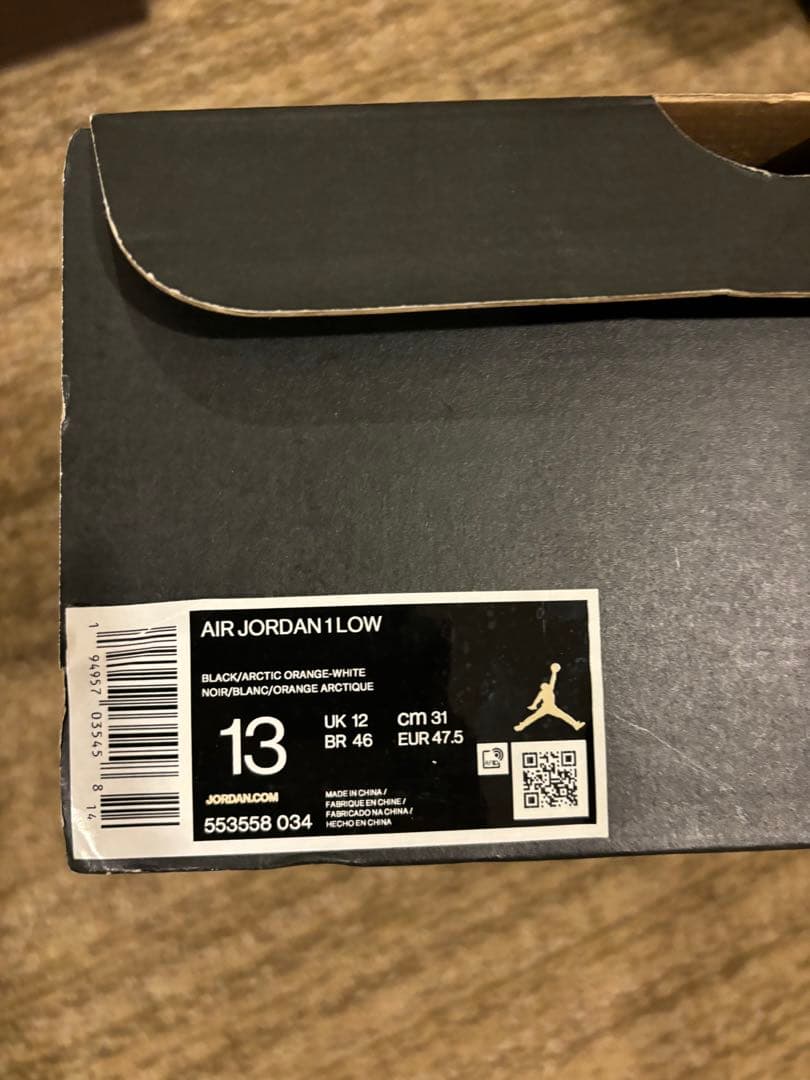 Nike Air Jordan 1 Low 黒/ピンク 31cm