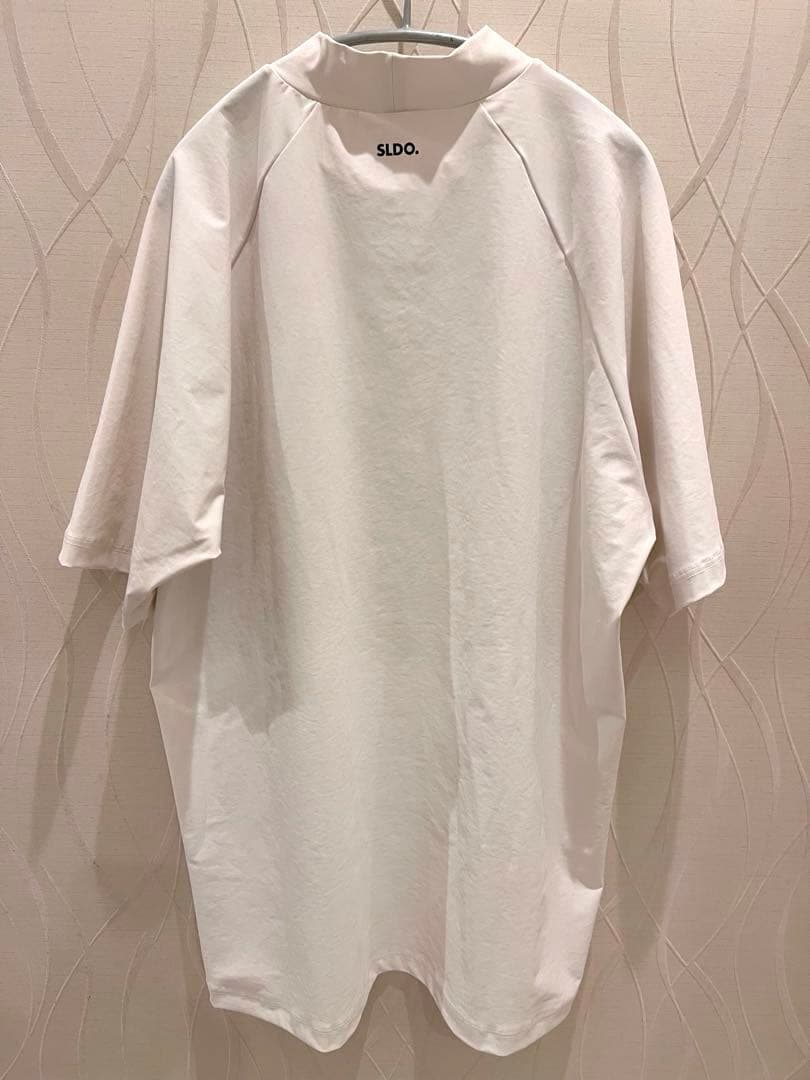 SLDO. ハイネックホワイトTシャツ　XXL