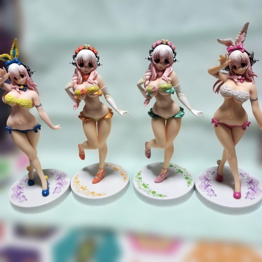 すーぱーそに子 水着フィギュア４体セット