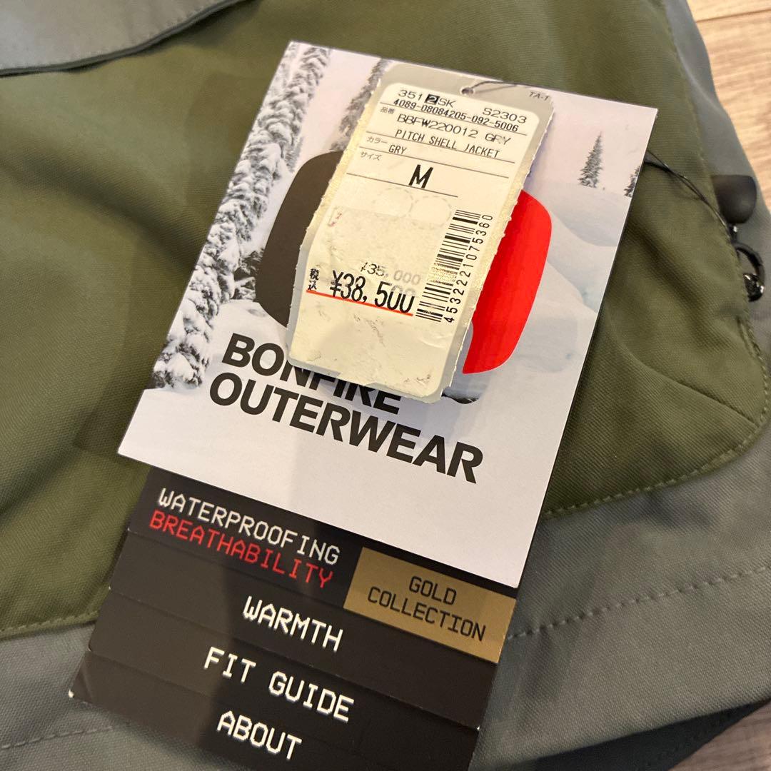 定価3.9万 ボンファイアスノーボード PITCH SHELL JACKET M