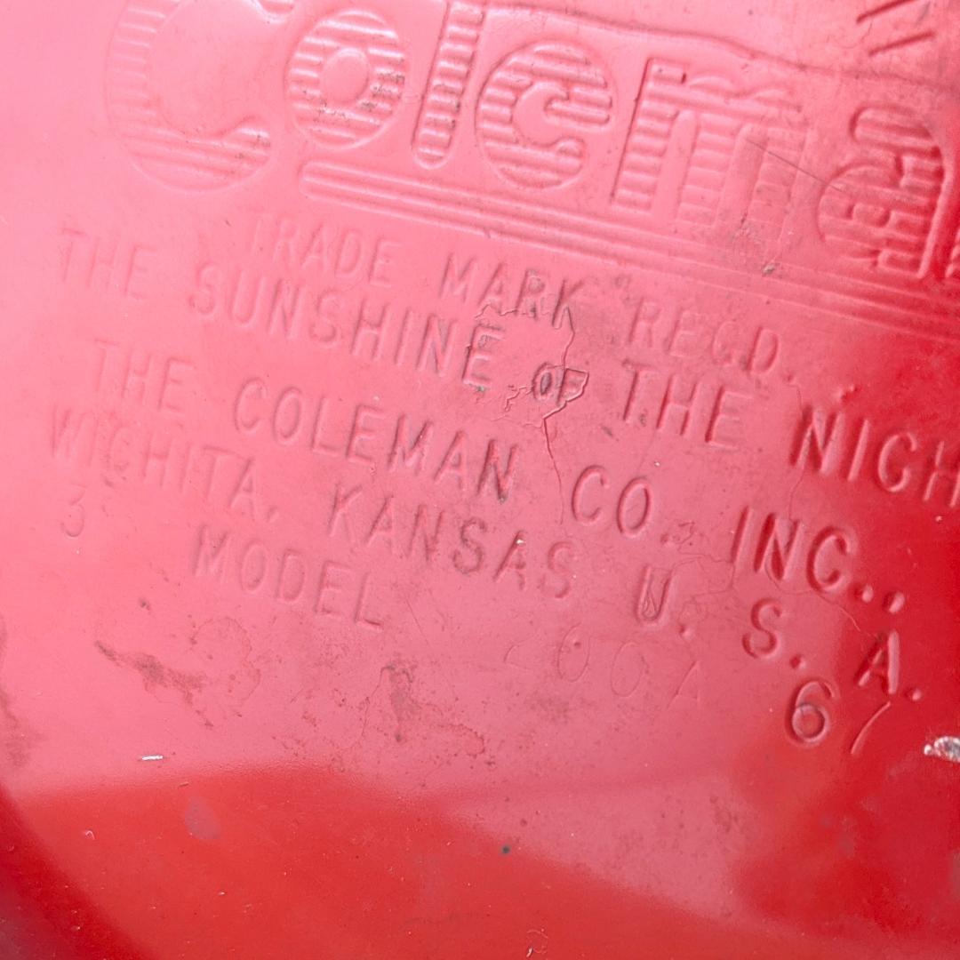 Coleman パテペン コールマン 200A ランタン 67年3月 レッド