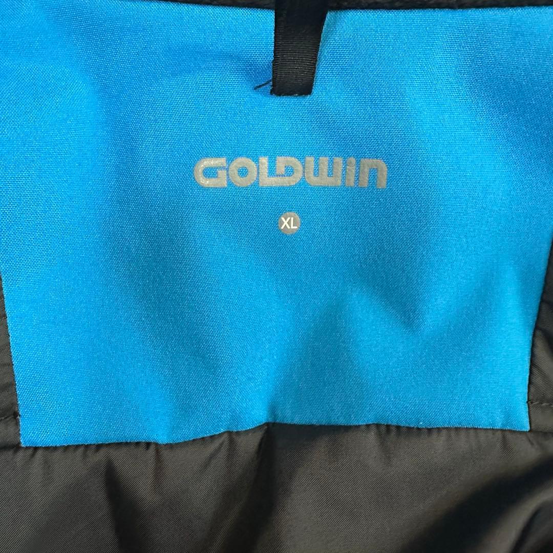 GOLDWIN フード付き青スノーボードウェア