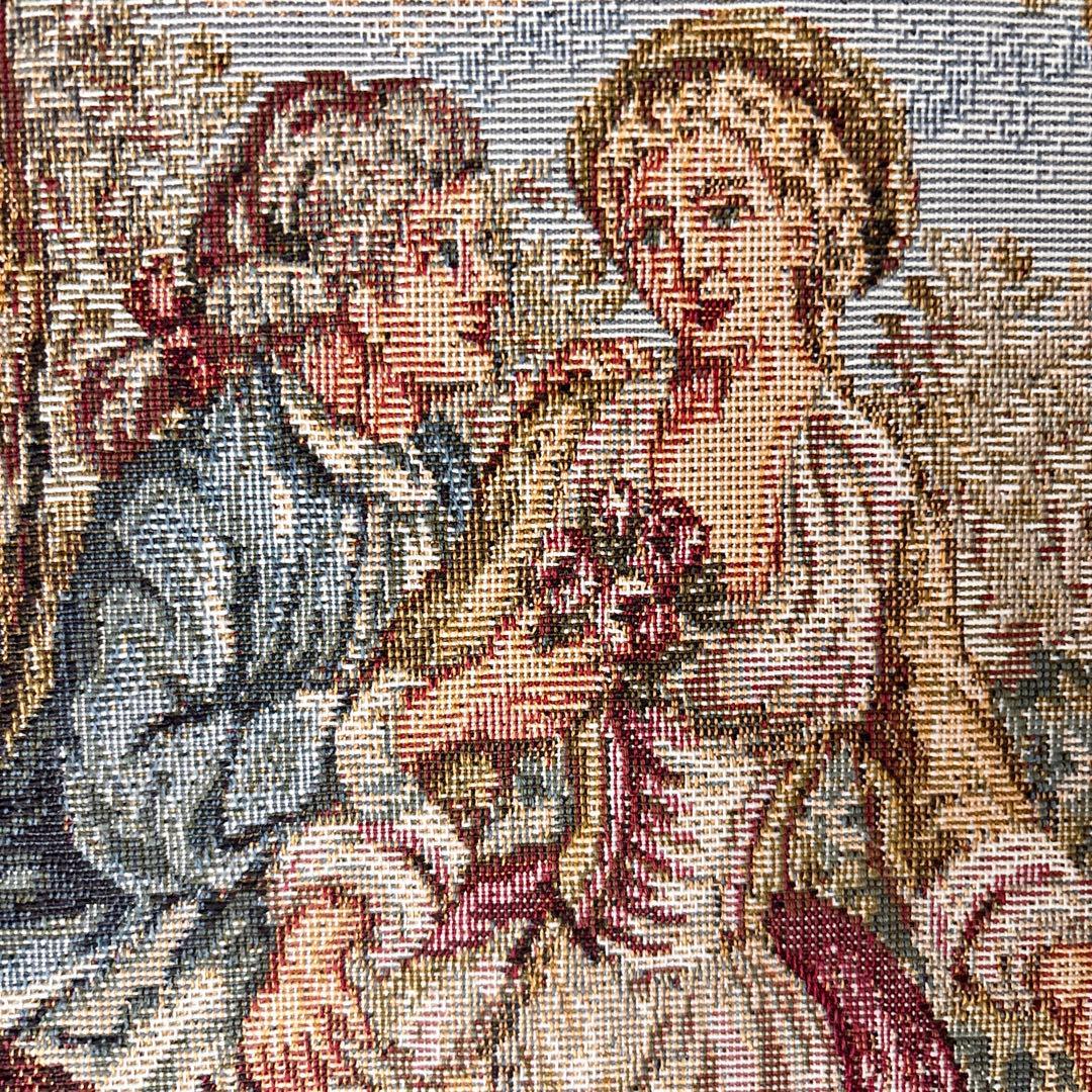 イタリア製　ゴブラン織　絵画