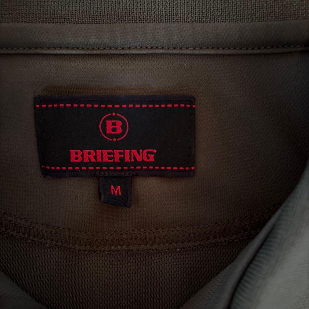 BRIEFING ポロシャツ M オリーブグリーン