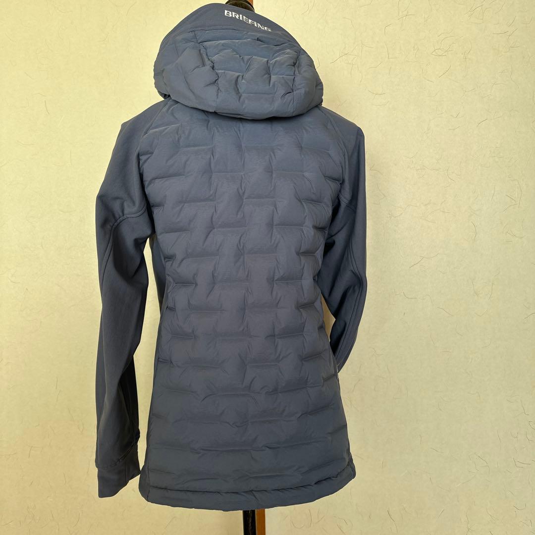shun16！新品BRIEFING フード付きブルーグレーキルティング