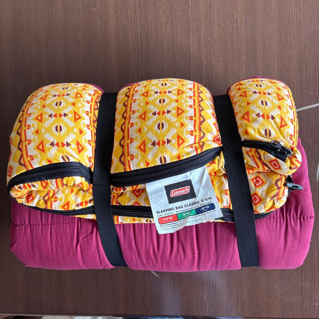 Coleman Sleeping Bag Classic 赤・黄色
