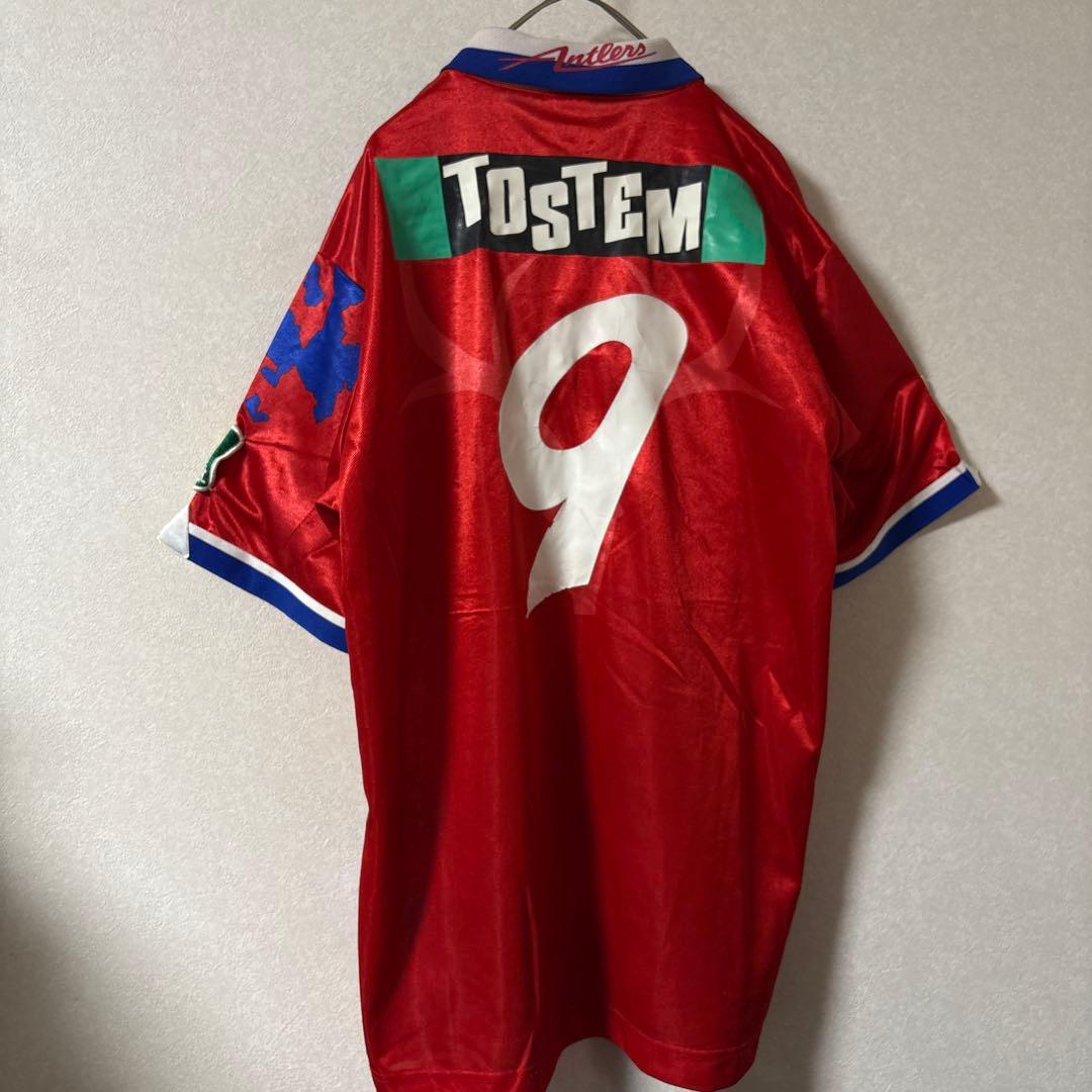 90s 鹿島アントラーズ　ユニフォーム　旧デザイン　当時物　サッカー　レトロ