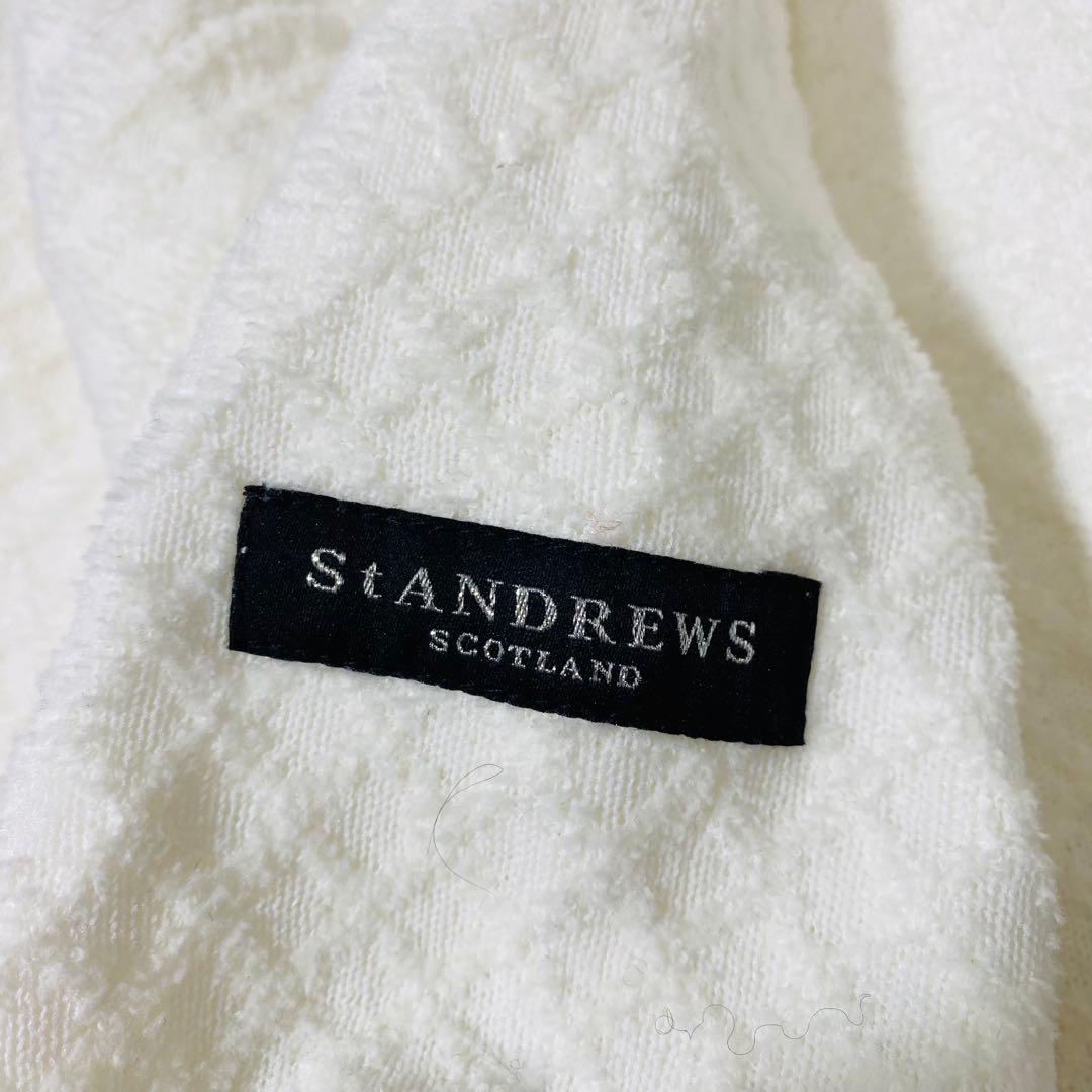 ⚫︎未使用 St ANDREWS コットン ニットプルオーバー ゴルフ 刺繍