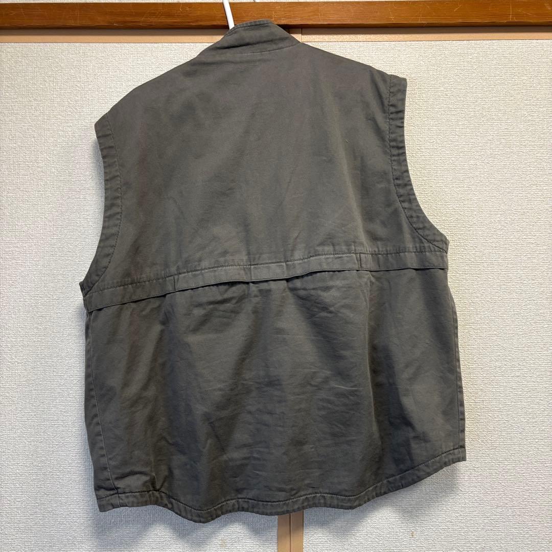 STRUCTURE フィッシングベスト L カーキ古着
