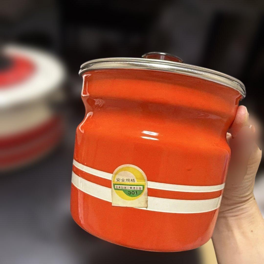 昭和レトロ　キッチンツールセット　ホーロー