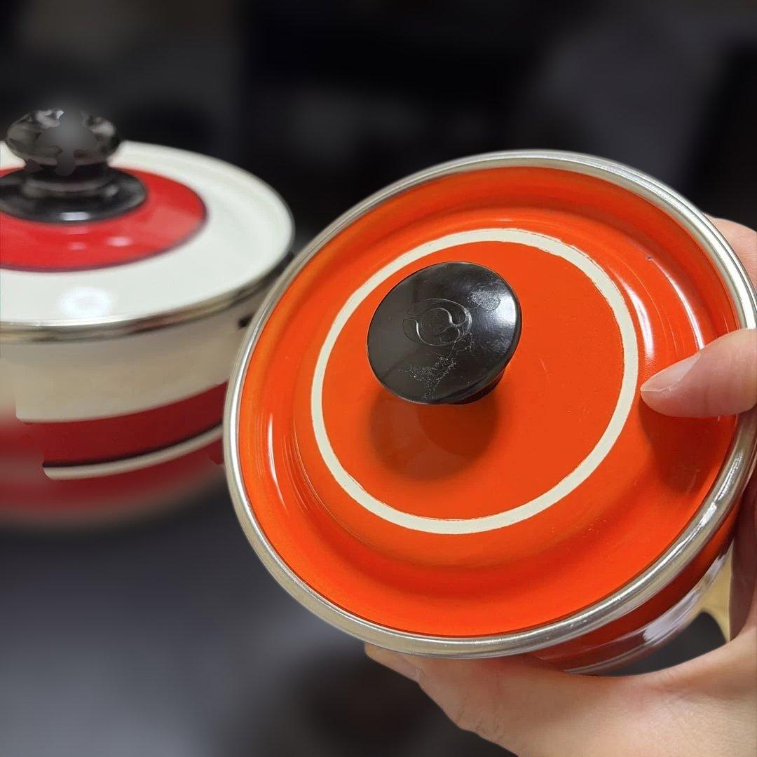 昭和レトロ　キッチンツールセット　ホーロー