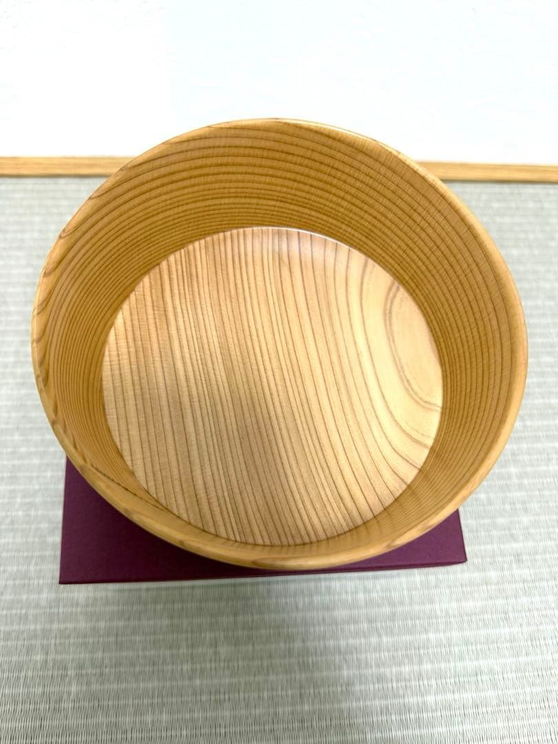 【新品未使用】グッドデザイン賞 栗久 曲げわっぱ お椀 （大）