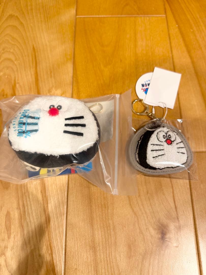 100%ドラえもん＆フレンズ展 おにぎり キーチェーン サガラ刺繍キーホルダー