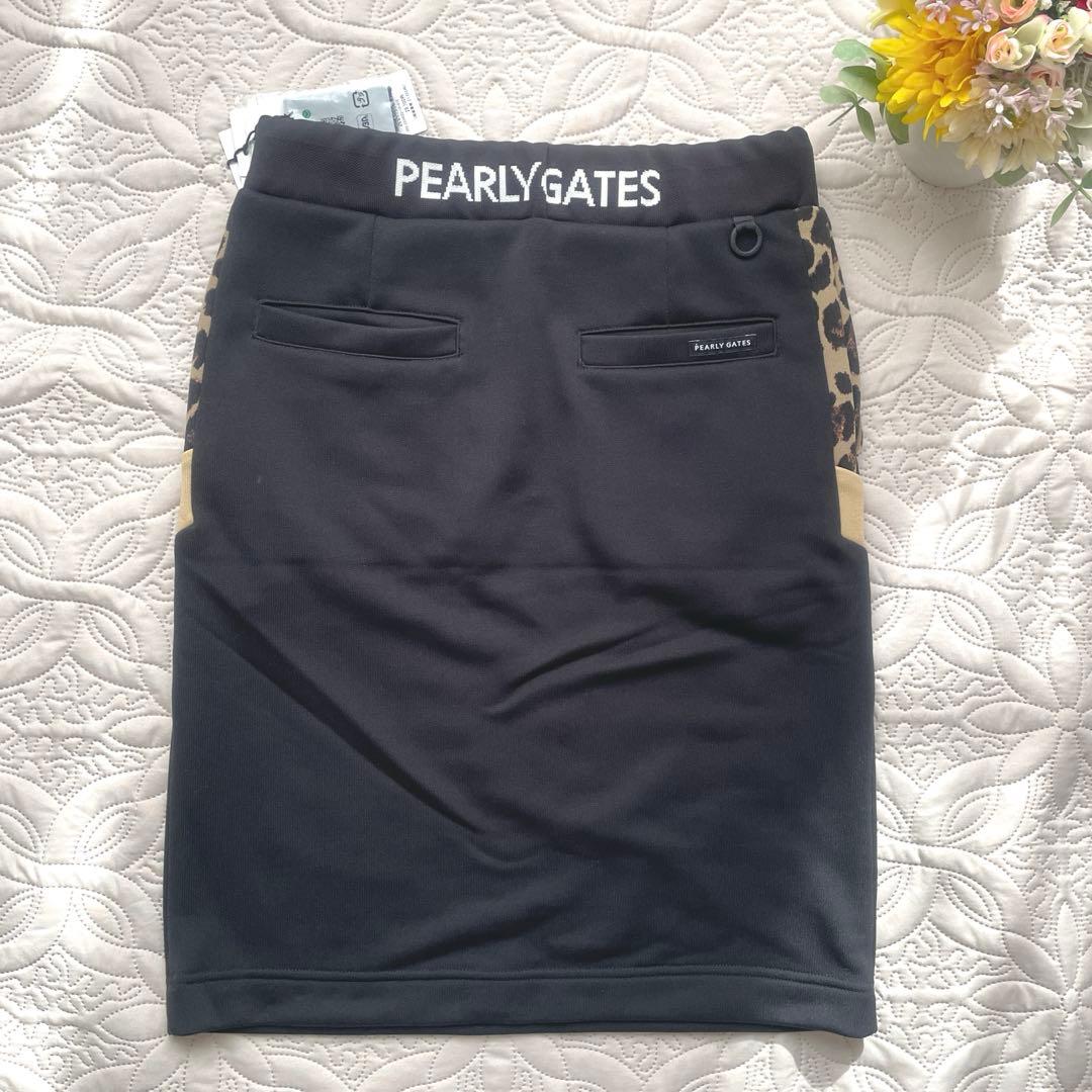PEARLY GATES パーリーゲイツ　スウェットスカート　ブラック　サイズ1