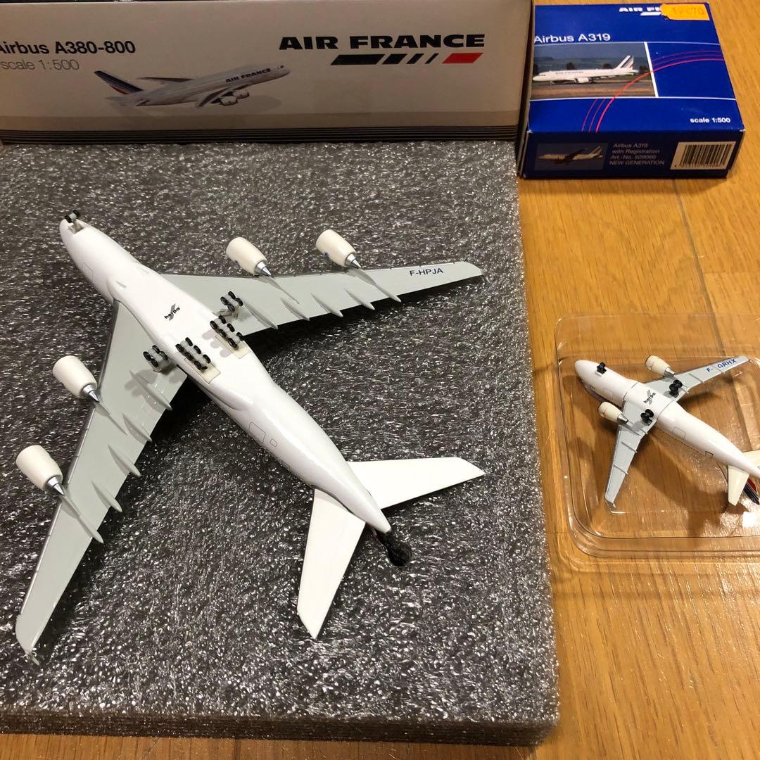 ヘルパ　Air France Airbus A380-800 とA319