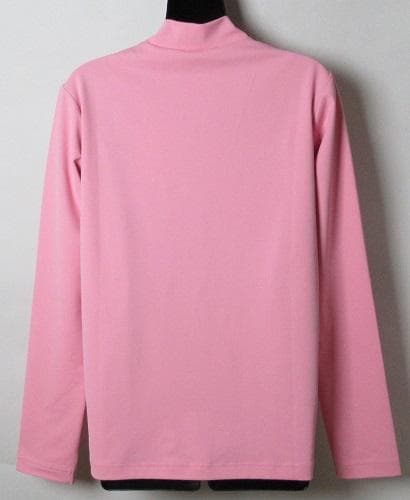 新品 マンシングウェア ゴルフ　モックネック長袖シャツ/レディス/L/ピンク