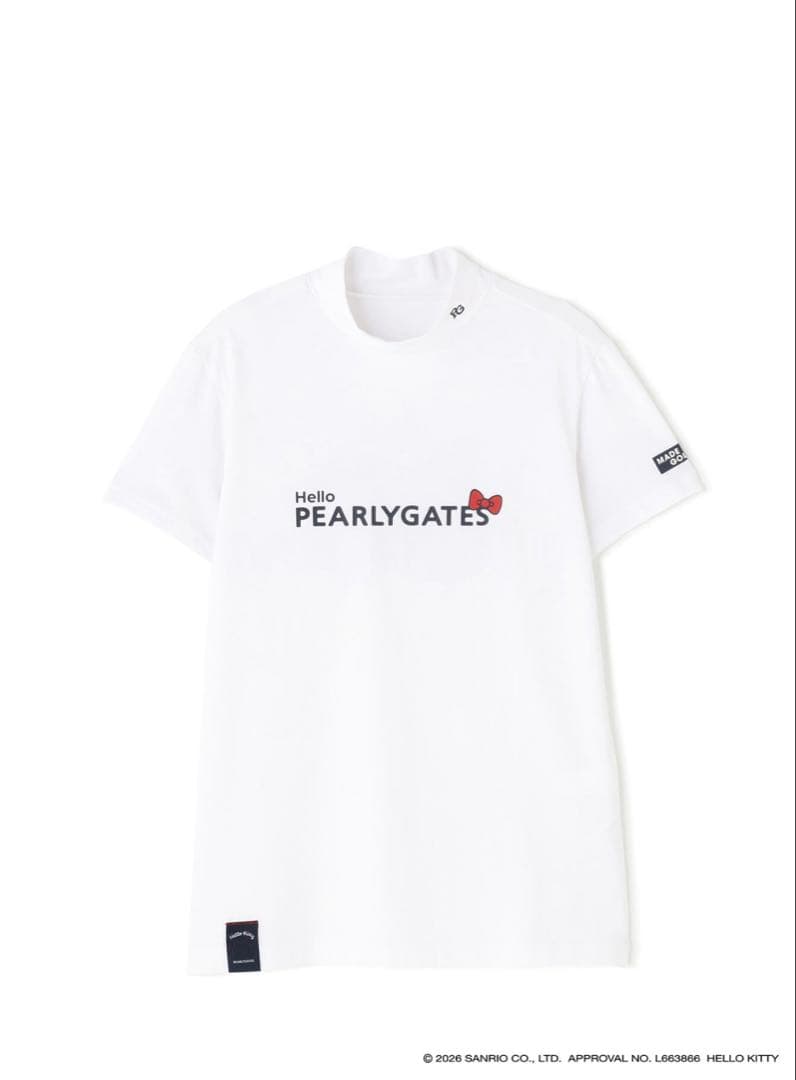完売品♬Hello Kitty×PEARLY GATES ベア天竺半袖ハイネック