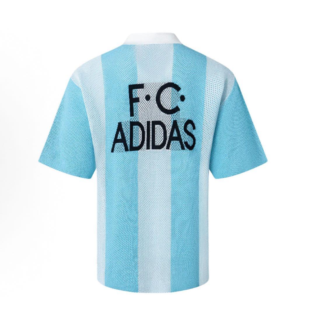 新品XS Adidas ショートスリーブ ポロシャツJL5976 スカイブルー