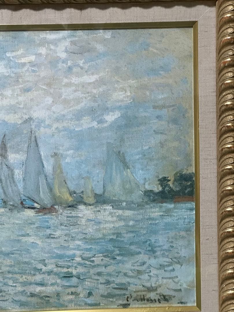 ♦️お勧め絵画　クロード　モネ　風景画 美術品　大型豪華額縁　ア-ト　インテリア