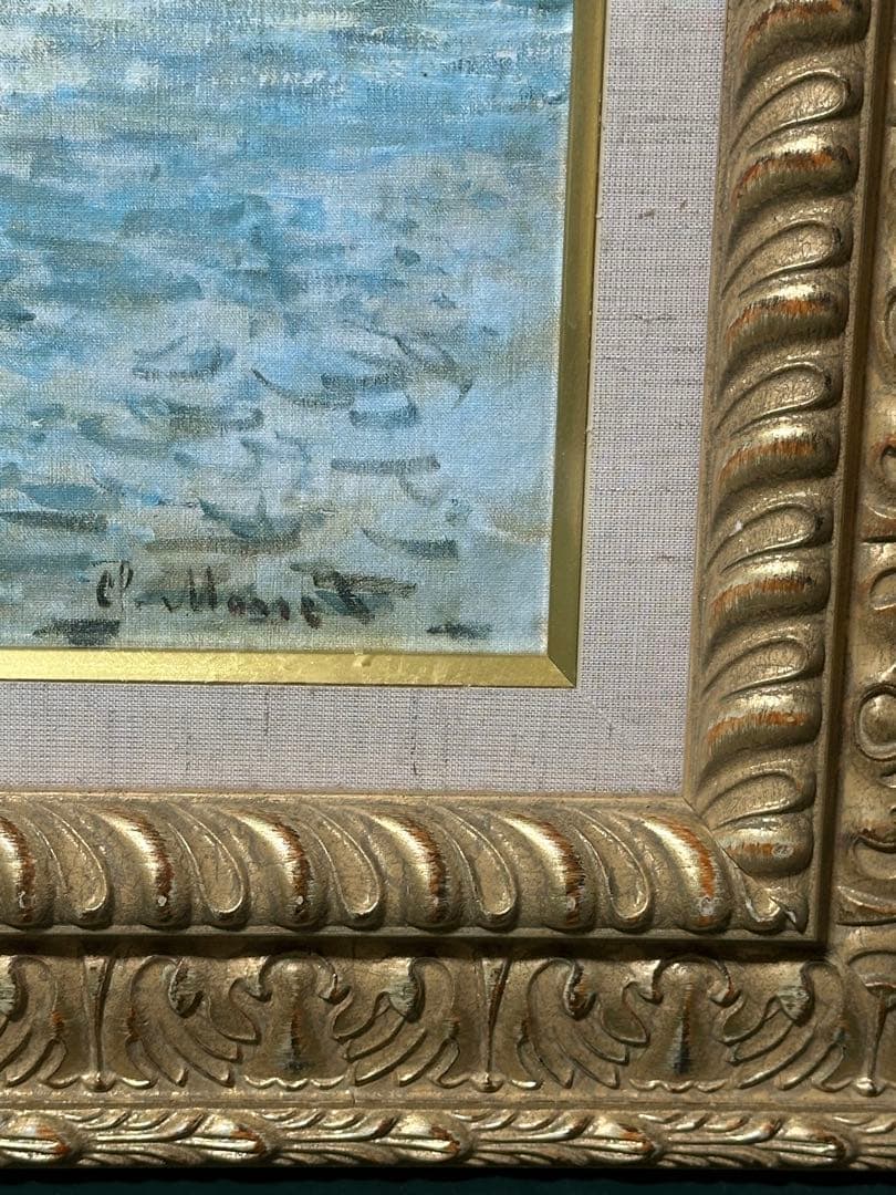 ♦️お勧め絵画　クロード　モネ　風景画 美術品　大型豪華額縁　ア-ト　インテリア