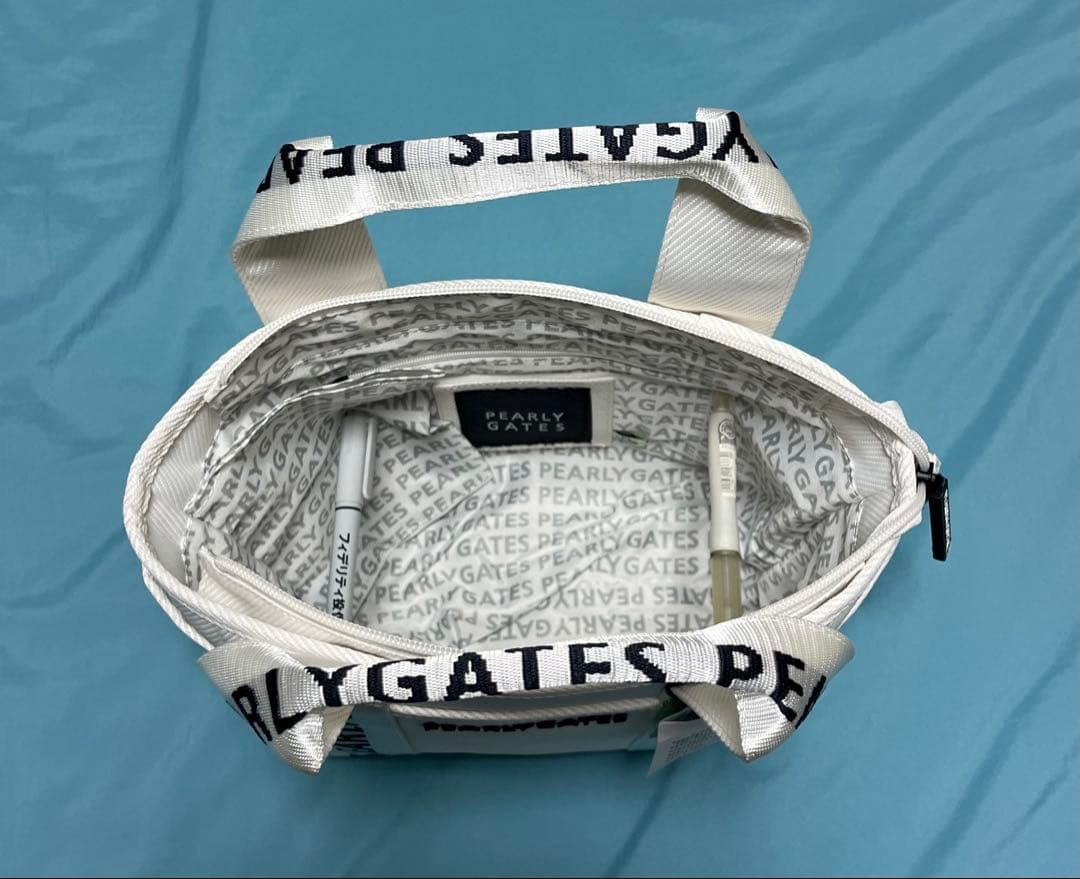 新品 パーリーゲイツ 【定番】カートバッグ ホワイト　PEARLY GATES