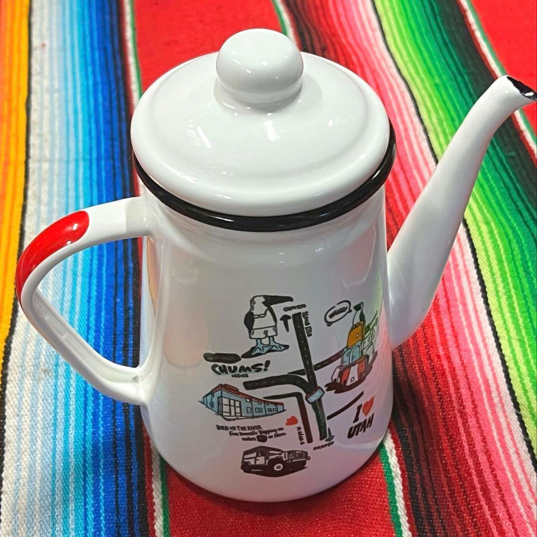 CHUMS Enamel kettle チャムス ケトル&マグ 2つ　ホーロー