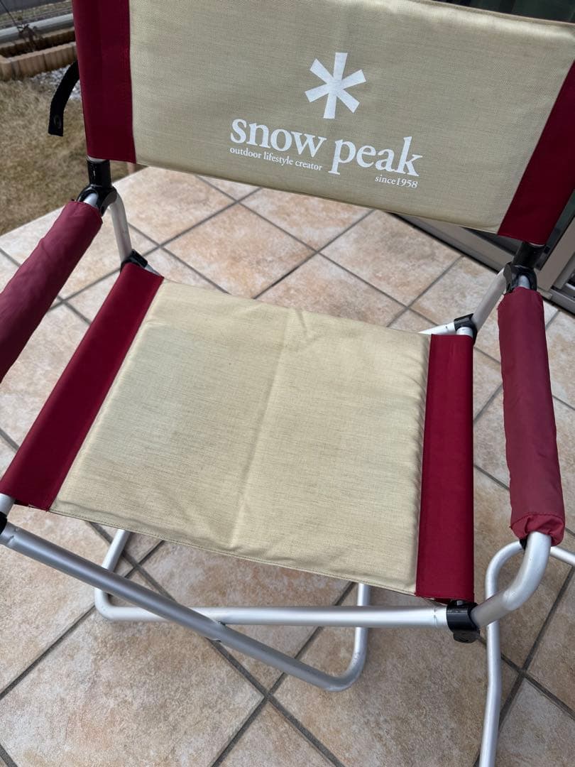  peak パッドインチェア WIDE レッド　２脚セット
