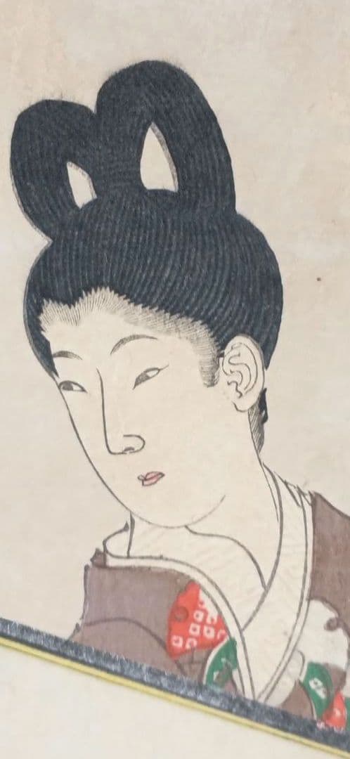 浮世絵版画、徳川時代貴婦人乃圖三枚綴り、橋本周延画、明治30年出版
