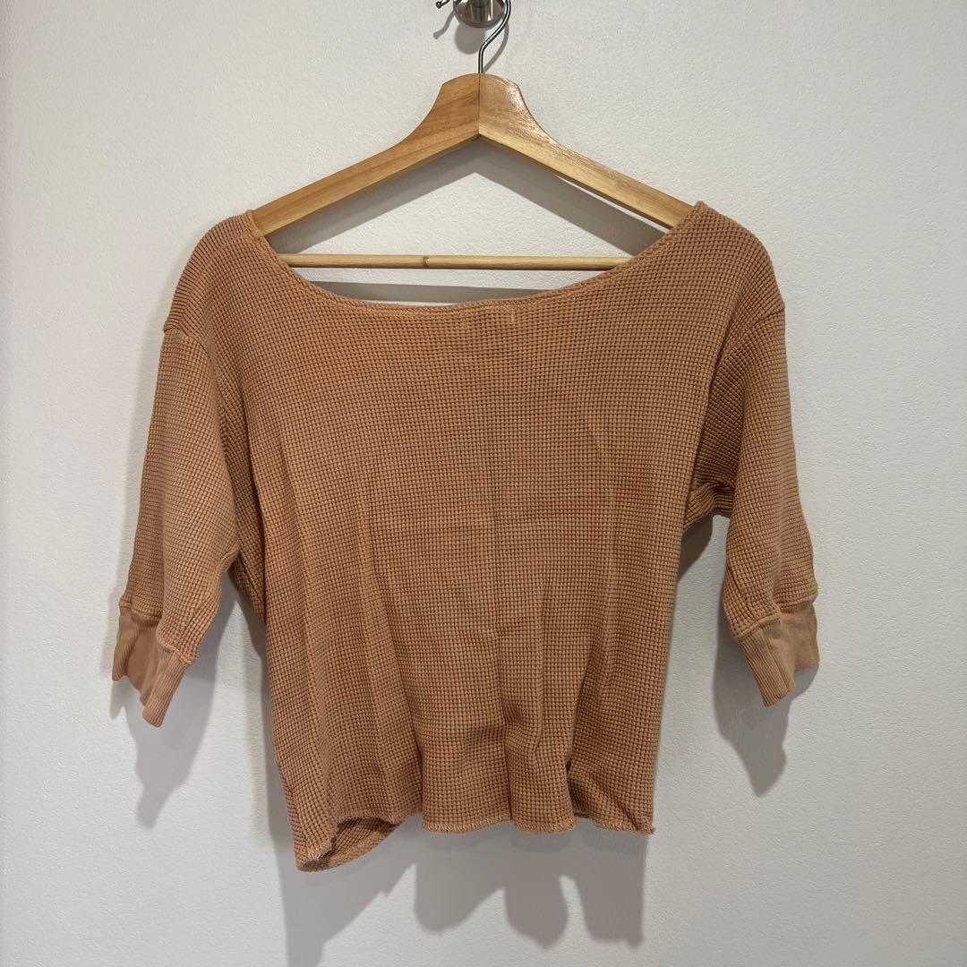 yinyangyoga & meditationwearワッフルクロストップ