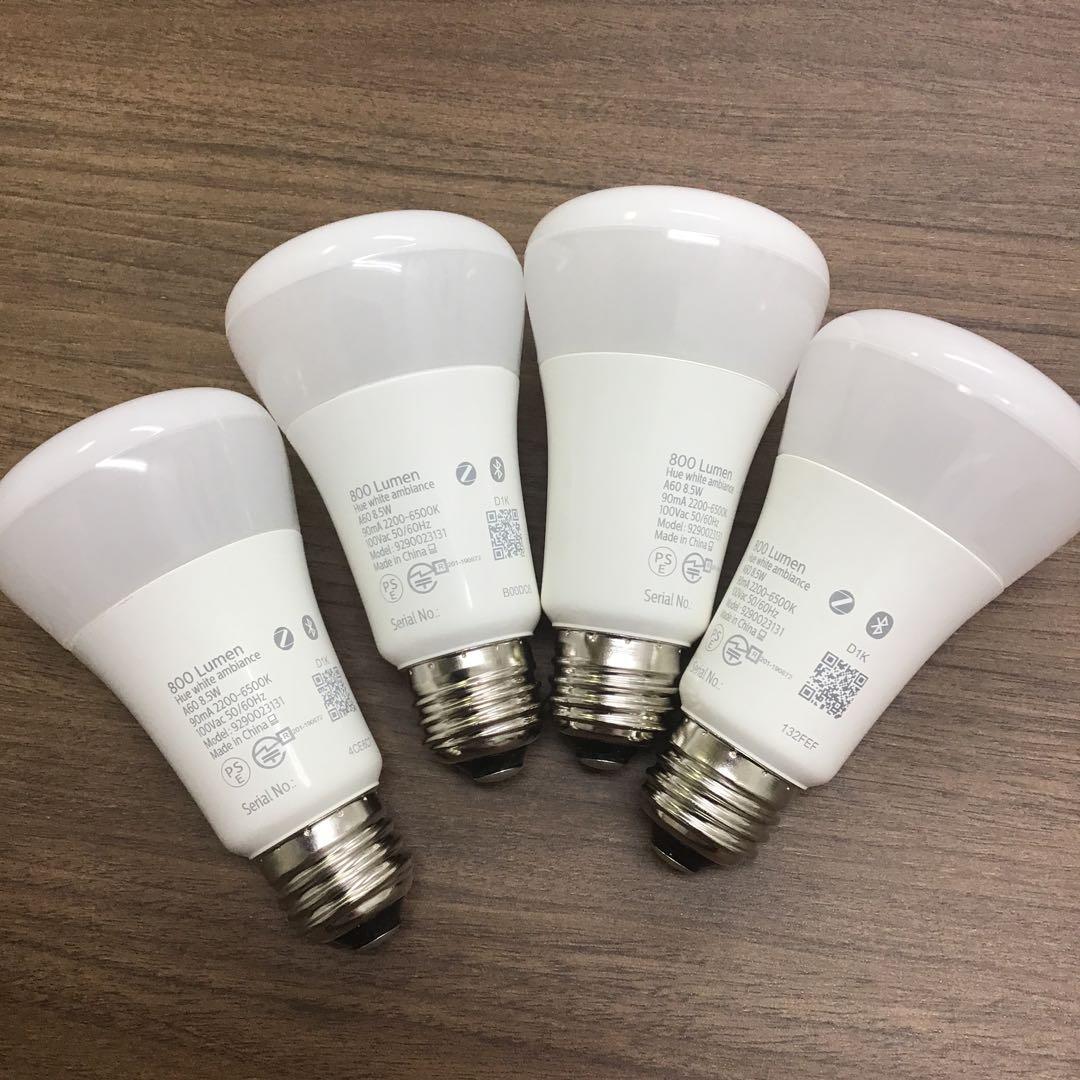 PHILIPS Hue white ambiance LED電球 4個セット