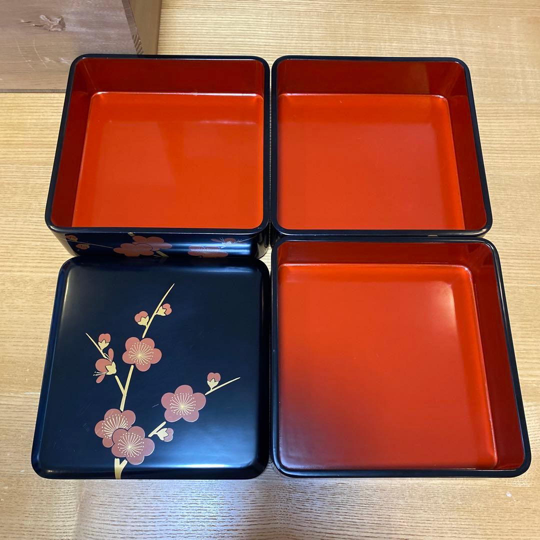 越前塗　重箱　三段