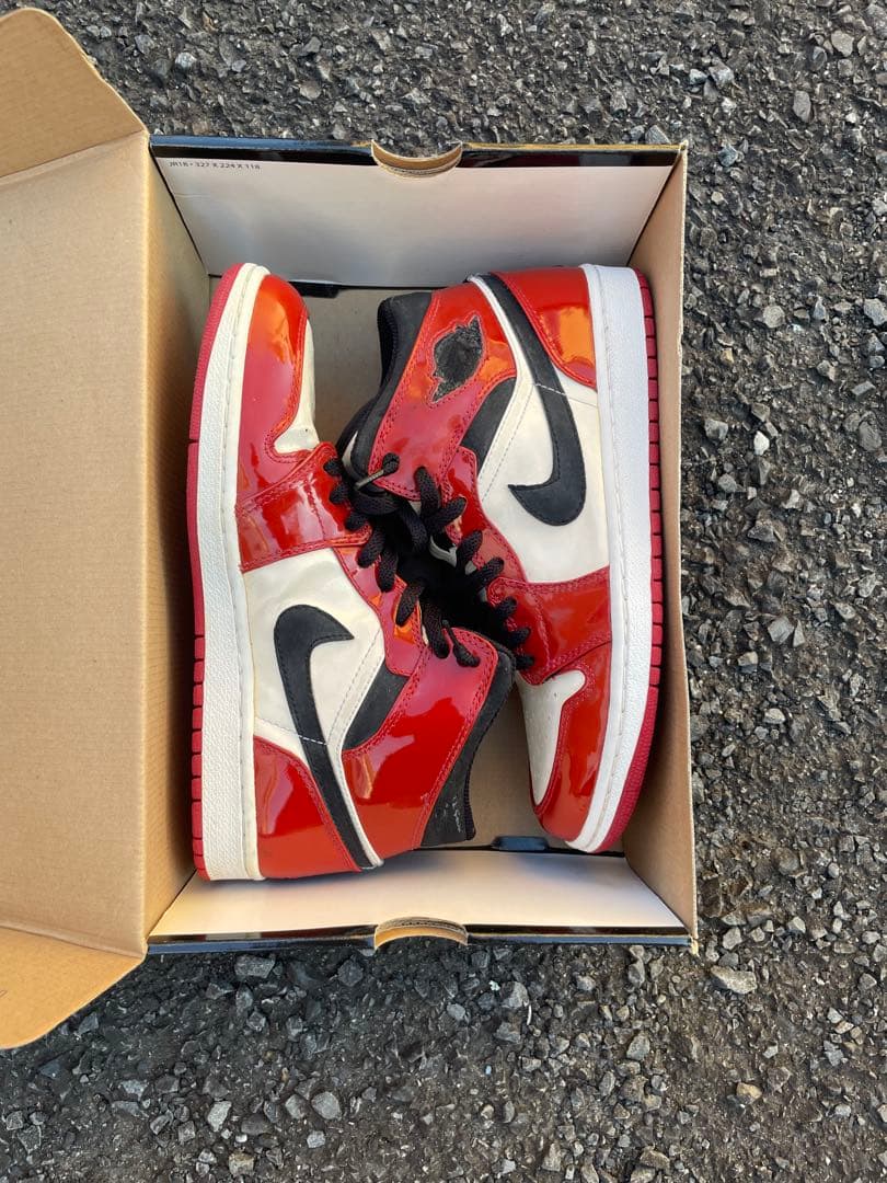 シューズ(男性用) NIKE AIR JORDAN 1 RETRO PATENT CHICAGO