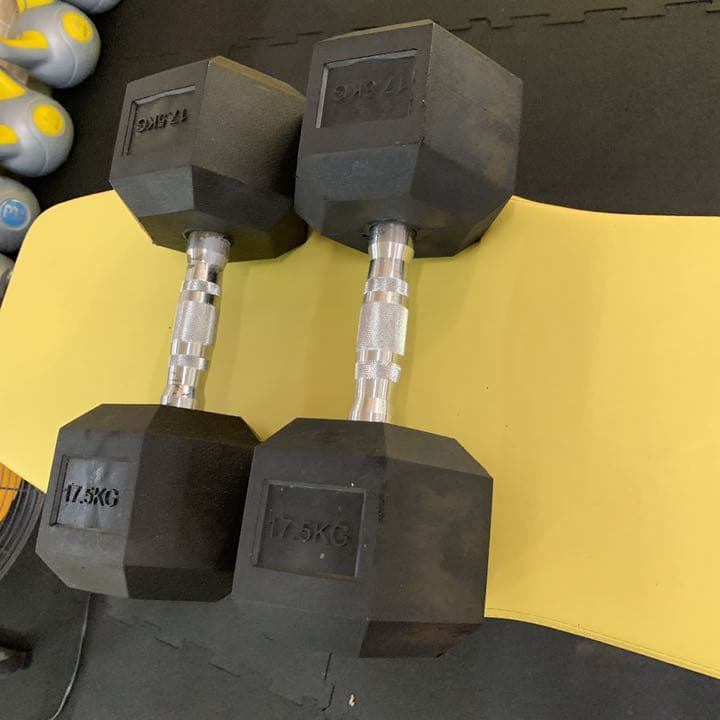 ラバーヘックス  ダンベル　5kg 6kg7kg8kg9kg10kg 各2個
