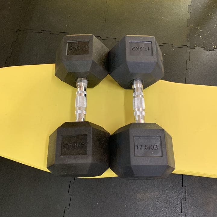 ラバーヘックス  ダンベル　5kg 6kg7kg8kg9kg10kg 各2個