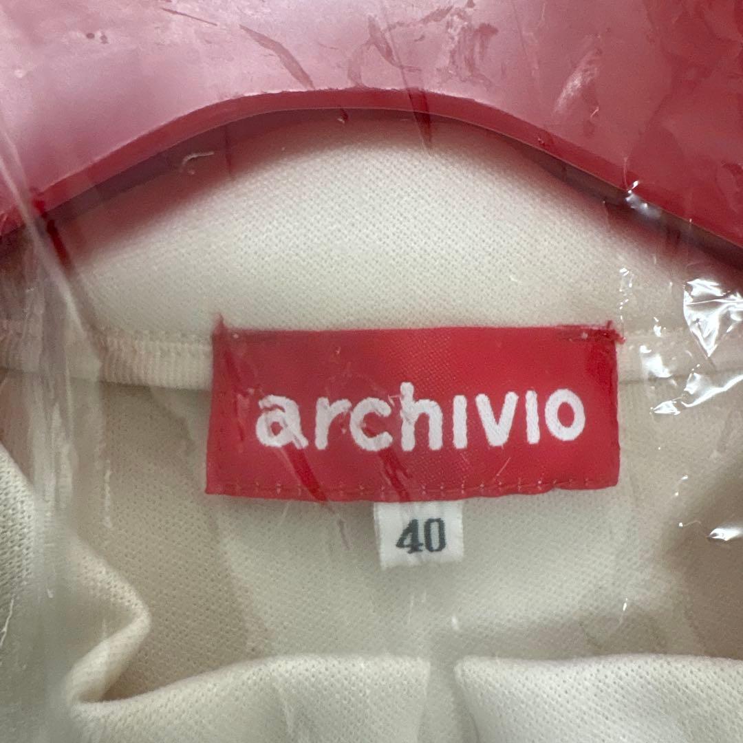 ARCHIVIO 半袖ワンピース　オフホワイト♡サイズ40♡