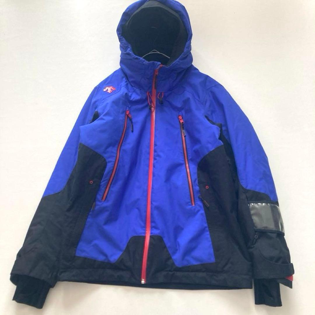 【高機能】デサント HEAT NAVI 中綿スキーウェア ジャケット L ブルー