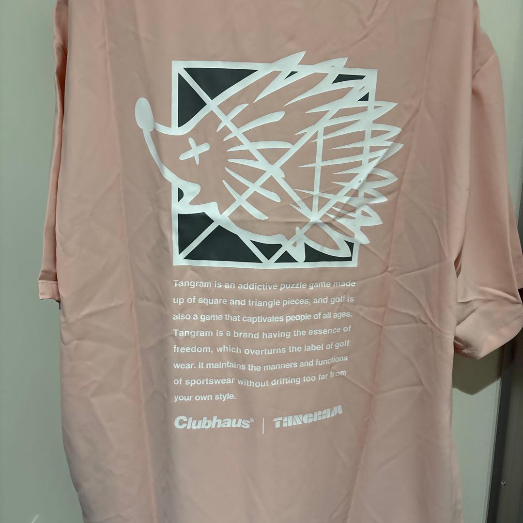 Clubhaus | tangramピンク ハーフジップシャツ XL